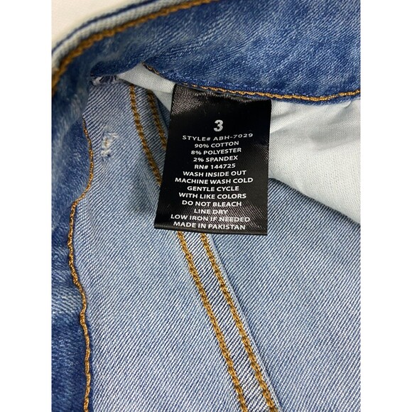 American Bazi Women Size 3 Jeans High Rise Skinny Distressed NWT - Picture 12 of 15